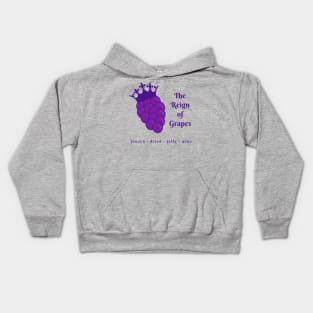 The Reign Of Grapes Kids Hoodie